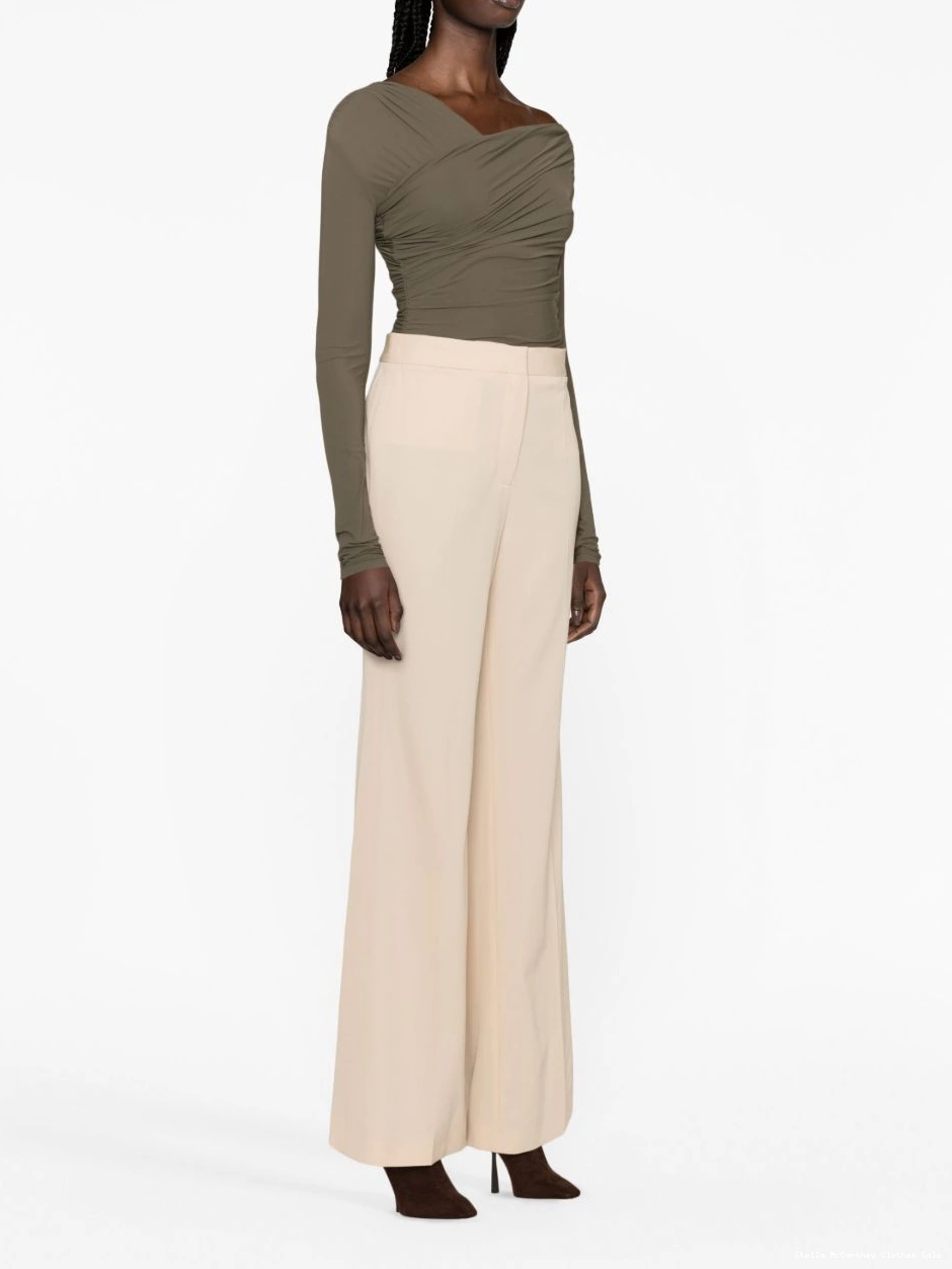 Cheap stretch-wool Women tailored McCartney Stella trousers flared 0712